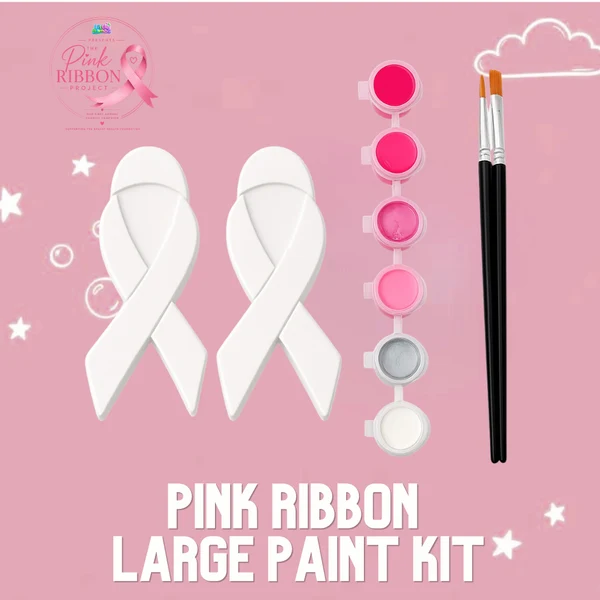 Large Pink Ribbon Paint Kit